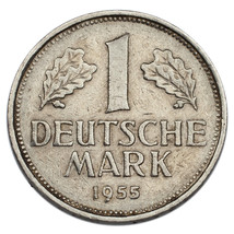 1955-G Allemagne 1 Mark Pièce de Monnaie XF État Km #110 - $448.12 CAD