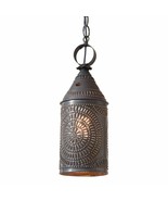 15-inch Hanging Lantern Light in Kettle Black Tin - $2,499.72 MXN