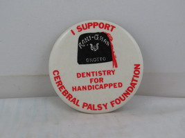 Vintange Shriners Pin - I Support Dentistry / Cerebral Palsy - Celluloid Pin - £12.05 GBP