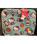Hello Kitty Blue Polka Dot Insulated Lunch Box *NEW w/Tags* g2 - $20.56 CAD