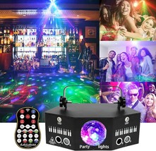 3 In 1 Disco Ball Laser And Led Strobe Party Light Sound-Activated, Dmx Dj Stage - £76.98 GBP