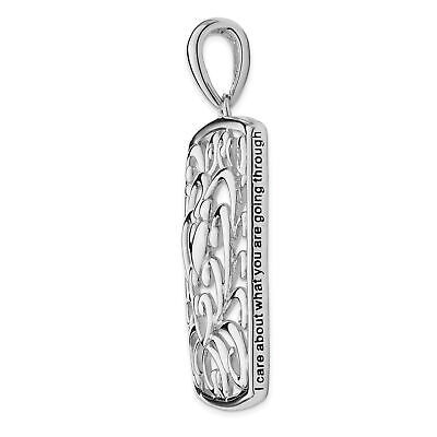 Sentimental Expressions Silver  I Care About What You Are Going Through 18 Neckl Item image 6