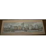 c1911 ANTIQUE SKYLINE OF NEW YORK CITY MANHATTEN EDWIN MEEKER BOOKMARK H... - £7.78 GBP