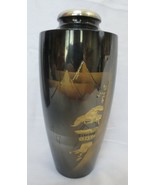 Japanese Mixed Metal Etched Gold/Silver/Brass/Bronze Mt. Fuji Vases.Sign... - £14.95 GBP