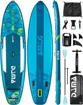 Dama Inflatable Sup 11&#39;6&quot;*35&quot;, Standup Paddleboard Adjustable 4 Piece 2 In 1 Sup - $259.99