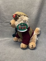 Vintage Fine Toy Christmas Xmas Holiday Sweater Hat Dog Plush KG JD - $14.85