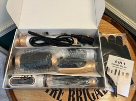 Hot Air Styler--6 in 1- Hot Air Styler Black And Bronze With Attachments - $49.50