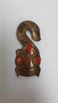 Super Cycle S Brass Emblem Head Badge For Vintage Bicycle Nos - £23.92 GBP