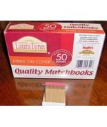 50 Packs Book MATCHES MATCH BOOKS Red tip bar kitchen Strike on Cover La... - $23.39