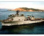 USS Germantown LSD-42 Amphibious Transport Dock UNP Chrome Postcard R16 - $4.90