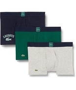 Lacoste Hombre Moda Informal 3 Paquete Algodón Elástico Gráfico Calzonci... - $21.99