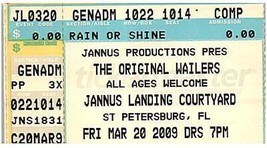 The Wailers Ticket Stub March 20 2009 St, Petersburg Florida - £11.60 GBP
