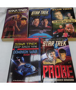 Lot Of (5) Star Trek Novels Dominion War Probe Fearful Summons Last Roun... - $29.69