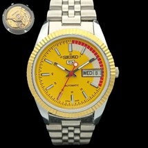 Seiko 5 Automatic Japan Mens Rare Golden Movement Watch 575b-a305011-6 - £46.36 GBP