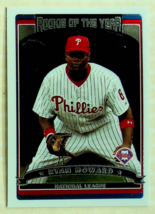 2006 Topps Chrome Refractor Ryan Howard #275 Baseball Card - Rookie of the Year - $6.79