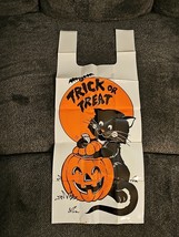 Vintage 1986 Halloween Trick Or Treat Plastic Bags By Kraft Inc - $17.41 CAD