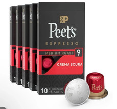 Peet&#39;s Coffee, Medium Roast Espresso Capsules Crema Scura Intensity 9, 5... - $402.22 MXN
