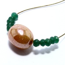 Mother Of Pearl Dholki Onyx Bead Briolette Natural Loose Gemstone Making Jewelry - £1.55 GBP