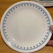 Corelle Pyrex Snowflake Garland Blue Replacement Dishes Vintage Winter - $102.41 MXN+