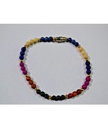 VINTAGE MULTICOLORED BEADED BRACELET - $317.03 MXN