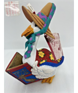 Vintage 1990s Mother Goose Department 56 Christmas Ornament Goose Readin... - £20.76 GBP