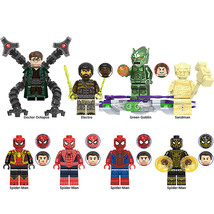 8Pcs Marvel Spiderman Minifigures Electro Sandman Doctor Octopus Mini Block Toys - $23.59
