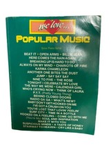 We Love Popular Music 1983 Voice Piano Guitar Green 128 pg Michael Jackson Queen - £6.48 GBP