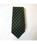 University of Vermont Catamounts UVM Repeat V Cat Green Silk Neck Tie - $34.74 CAD