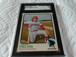 1973  TOPPS   # 495    TOMMY  HELMS    SGC  84    HOUSTON   BASEBALL  !! - £47.01 GBP