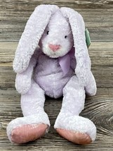Russ Yuggums Plush Bunny Rabbit Purple W/ Bow ~New With Tags - £13.98 GBP