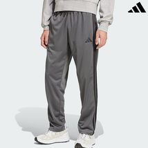 adidas 3S Tricot Fleece Track Pants Men's Sports Casual Pant Grey AsiaFi... - $67.41