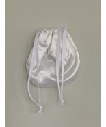 Drawstring White Satin Bag - $304.39 MXN
