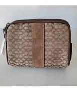 Coach Signature Brown Pouch Case NWT - £26.04 GBP