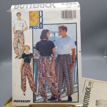 Vintage Sewing PATTERN Butterick 5385, Fast & Easy 1991 Unisex Pants Size L-XL - $20.13