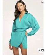 Ramy Brook Jaymie Mini Dress Women's Turkuoise SZ 16 NEW $450 - $325.71