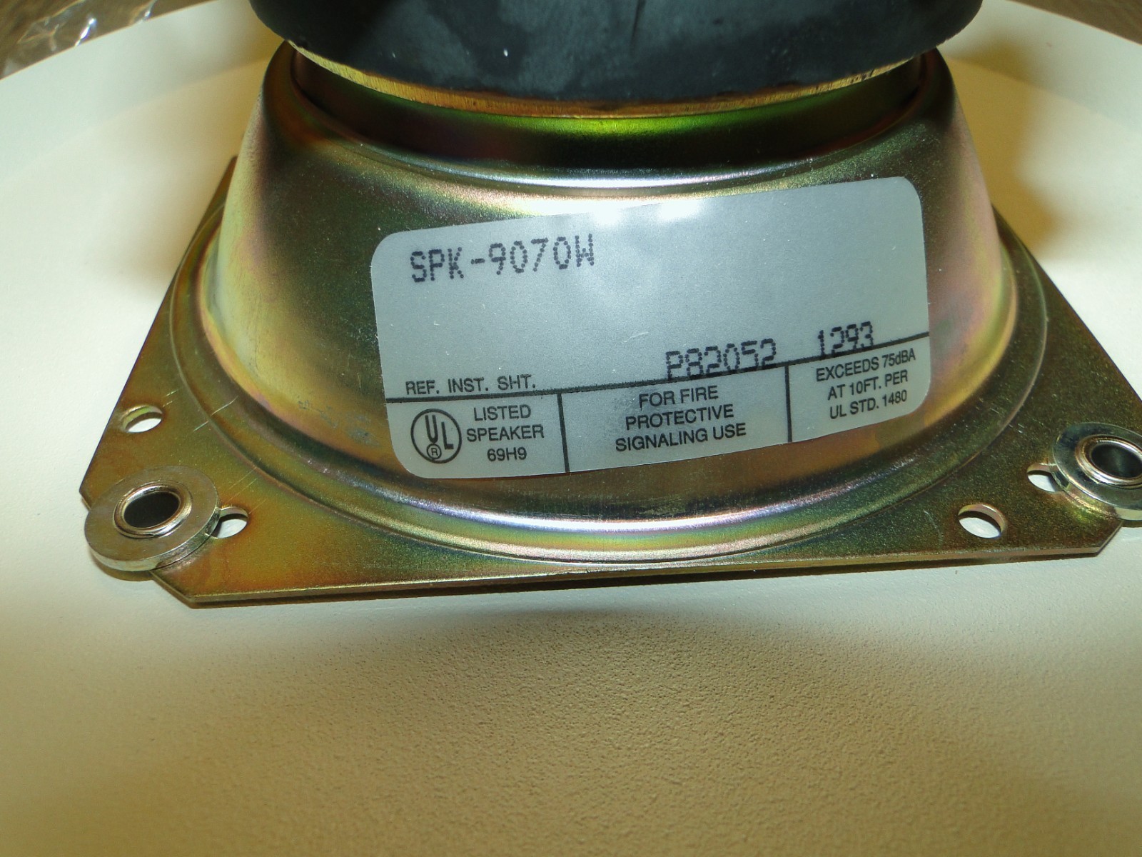 Cerberus Pyrotronics SPK-9070W ROUND SPEAKER NEW Item image 3