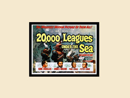 Twenty Thousand Leagues Under the Sea Framed Movie Poster James Mason Kirk Dougl - £34.01 GBP