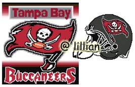 Nfl ~ Tampa Bay Buccaneers Helmet Set Cross Stitch Pattern P D F - £6.35 GBP