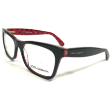 Dolce & Gabbana Eyeglasses Frames DG3199 2871 Black Red Cat Eye Spots 53-17-140 - $121.33