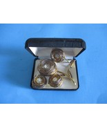 VTG. 2 PINS &amp; SET OF EARRINGS BIRD NEST W/EGG GOLD TONE &amp; PEARLIZED CENT... - $14.26 CAD