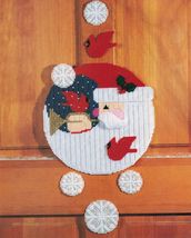 Plastic Canvas Santa Tissue Cover Peace Angel Reindeer Door Decoration P... - $10.99