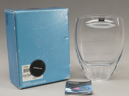 Nambe &quot; ZEN &quot; Full Lead Crystal Modern Vase New In Box 8&quot; By Neil Cohen - £59.03 GBP