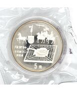 1992 .900 Plateado China 5 Yuan Prueba Moneda KM407 Y #332 Primer Brújula - $1,911.24 MXN
