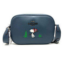 NWT Coach X Peanuts Jamie Leather Camera Bag With Snoopy Ski Motif - £158.45 GBP