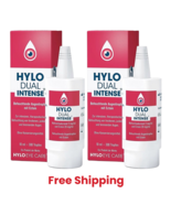 2 X Hylo-Dual Intense Lubricating Eye Drops 10ml Free Shipping - $66.82