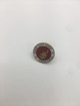 Marine Corps League Pin Lapel Hat Semper Fidelis Gold Red Collar Fast Ship - £3.87 GBP