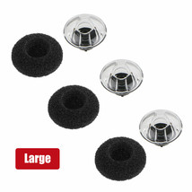 3 Eartip Voyager Legend Black Large Headset Foam Replacement Earpiece Pr... - £15.77 GBP