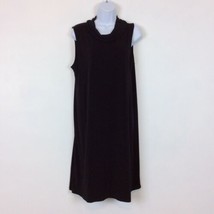 Banana Republic Black Stretch Draped Sleeveless Dress Size Medium Cowl Neck - £21.98 GBP