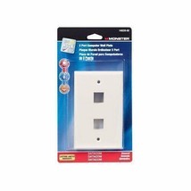 Monster Cable Multi-Media Keystone Wall Plate 2 Port Almond - $25.00