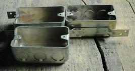 4&quot; x 2-1/4&quot; Gang Box, 3-Gang, 2&quot; Deep KOs, Drawn, Lot of 3 - $16.34